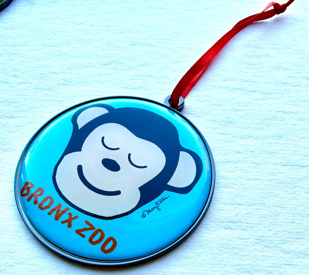 Cute Monkey Custom Zoo Christmas Ornament Gift