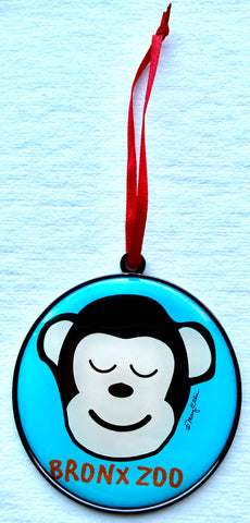 Cute Monkey Custom Zoo Christmas Ornament Gift