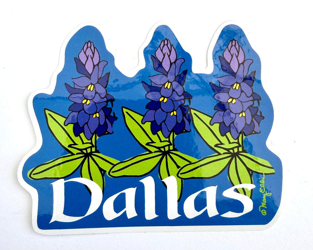 Dallas Texas Bluebonnets Sticker