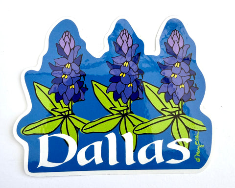 Dallas Texas Bluebonnets Sticker