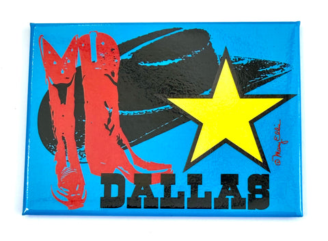 Dallas Boots Hat Magnet