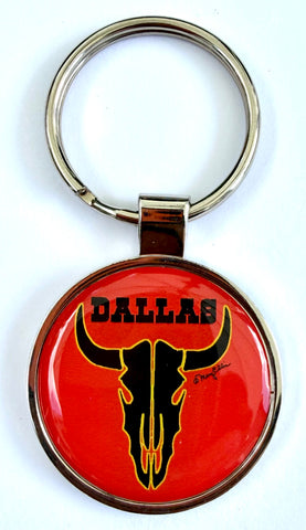 Dallas Longhorn Keychain