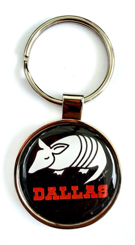 Dallas Armadillo Keychain