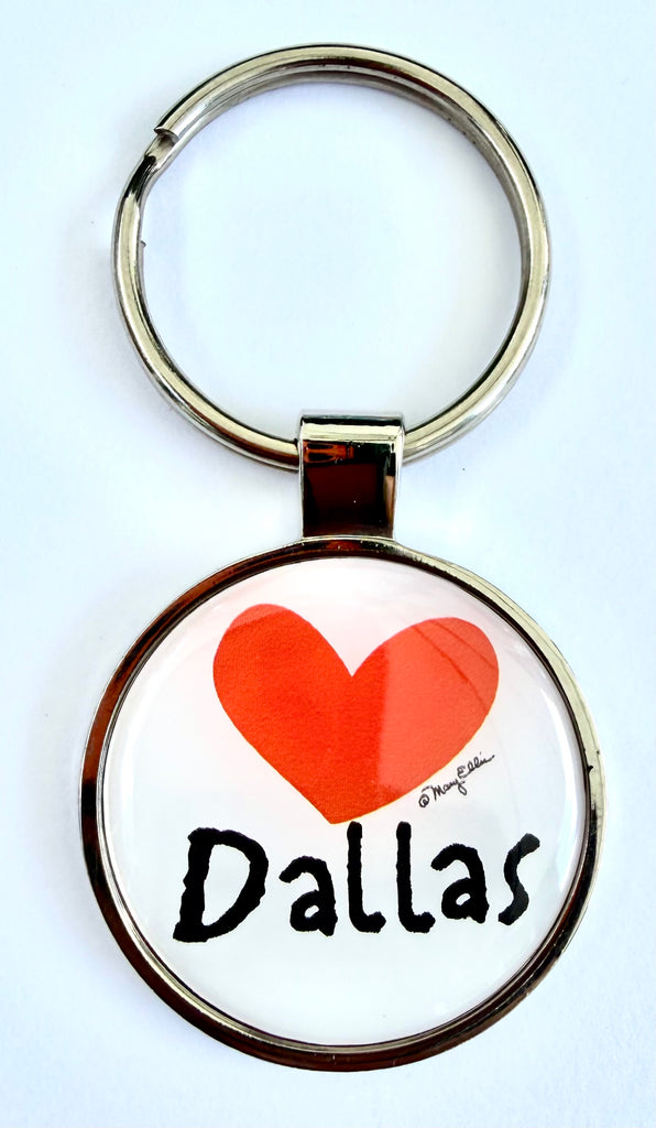 Dallas Heart Keychain
