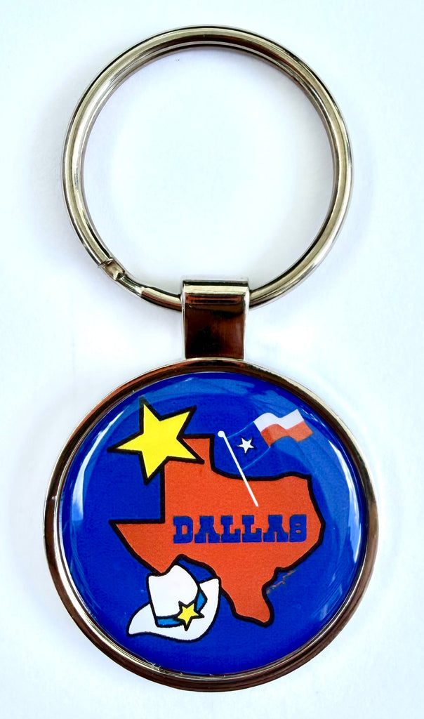 Dallas Texas State Keychain