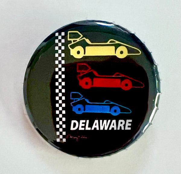 Delaware Race Cars Button - Fifth Avenue Manufacturers