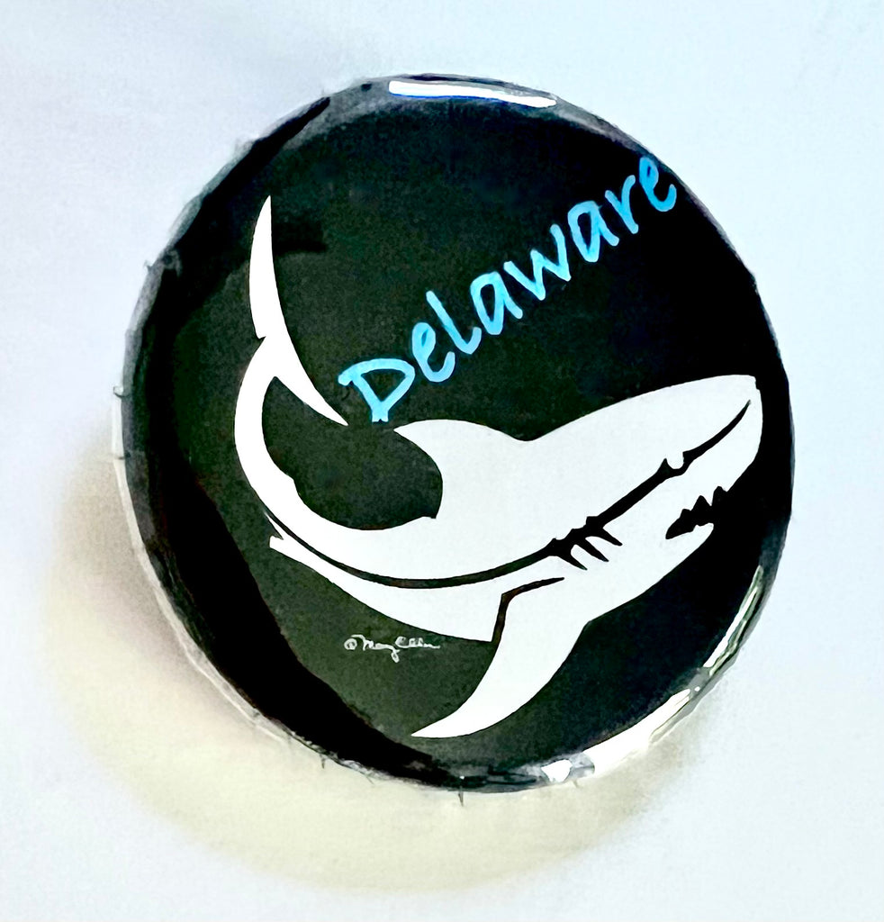 Delaware Shark Button