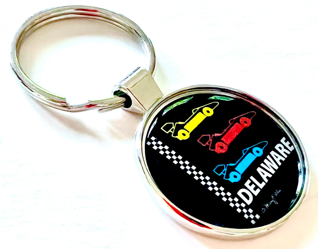 Delaware Racing Keychain
