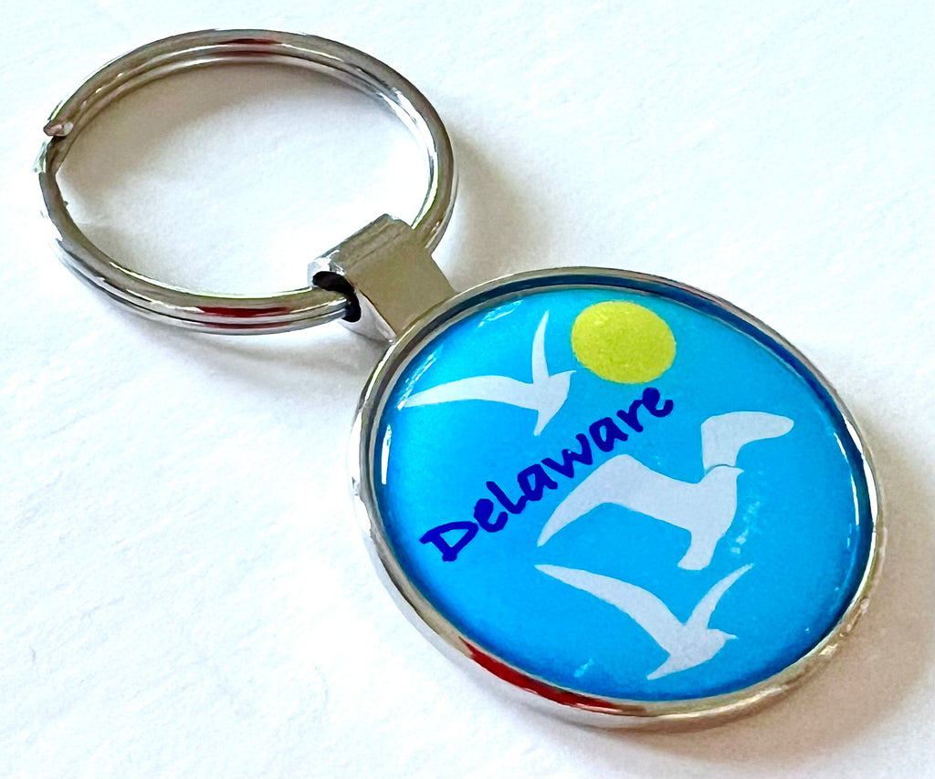 Delaware Seagulls Sun Keychain