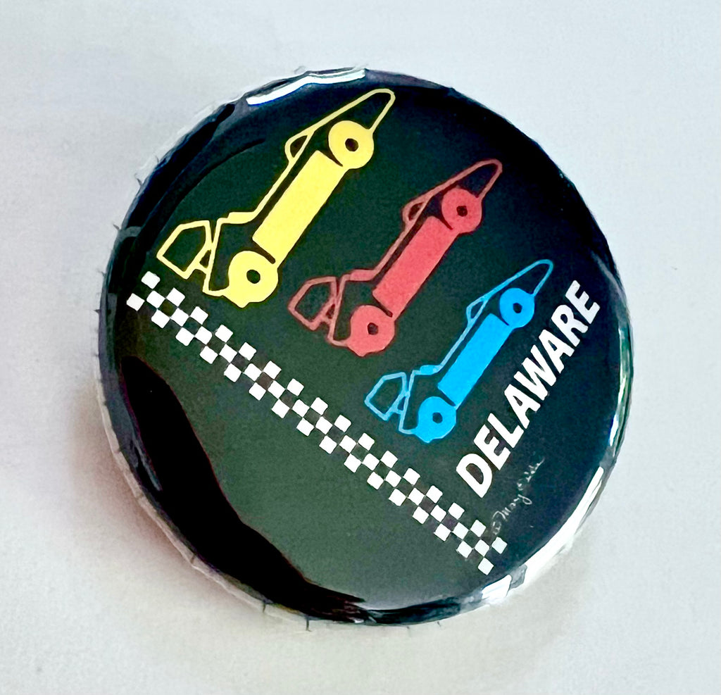 Delaware Race Cars Button