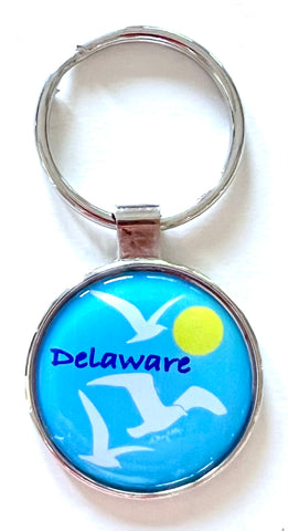 Delaware Seagulls Sun Keychain