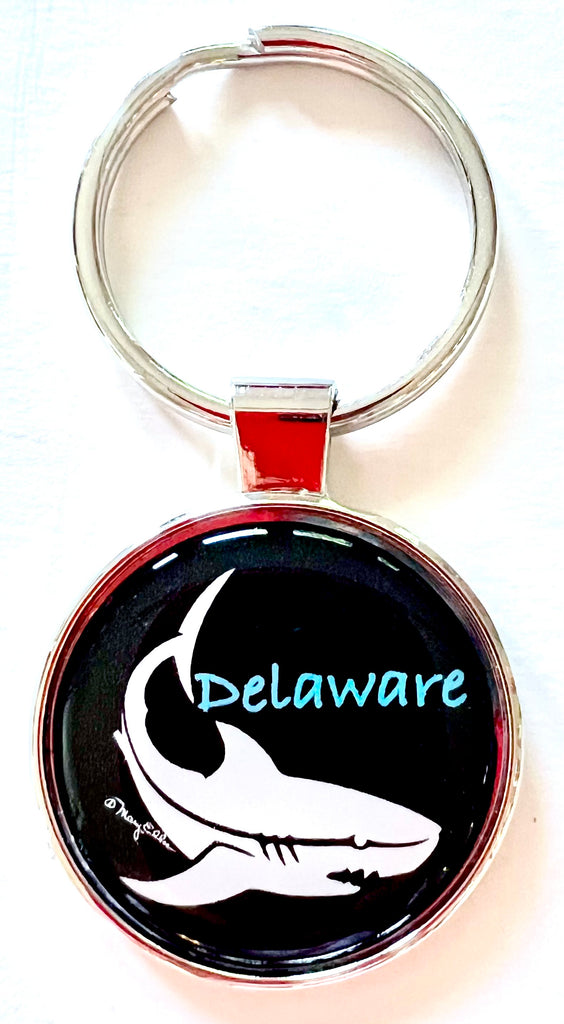 Delaware Shark Keychain