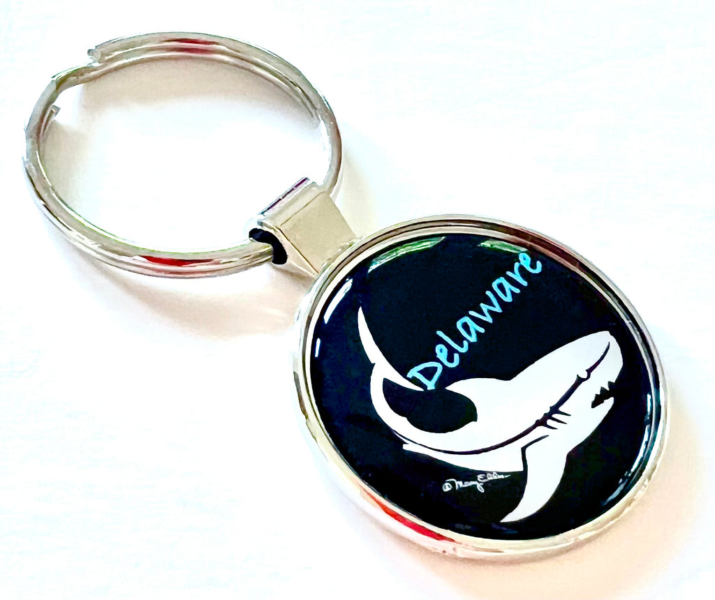 Delaware Shark Keychain