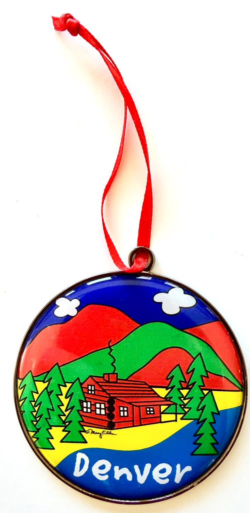 Denver Christmas Ornament Cabin