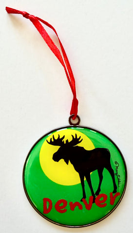 Denver Christmas Ornament Moose