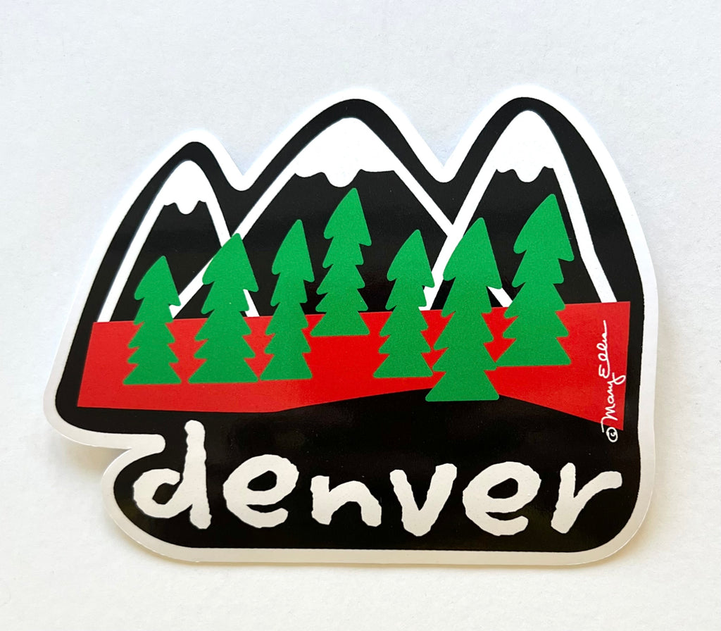 Denver Sticker Colorado Mountains