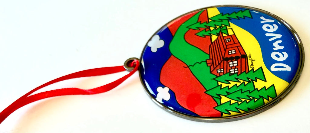 Denver Christmas Ornament Cabin