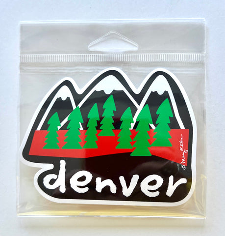 Denver Sticker Colorado Mountains