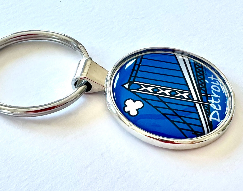 Detroit Bridge Keychain