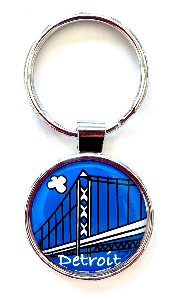 Bridge Shape Key Chain Detroit Bridge Keychain - Fifth Avenue Manufacturers