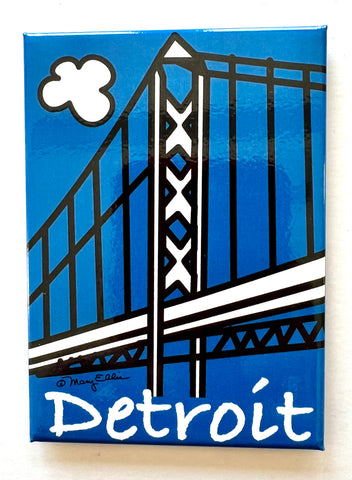 Detroit Bridge Magnet