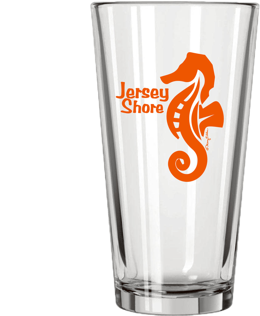 Jersey Shore Seahorse Pint Glass
