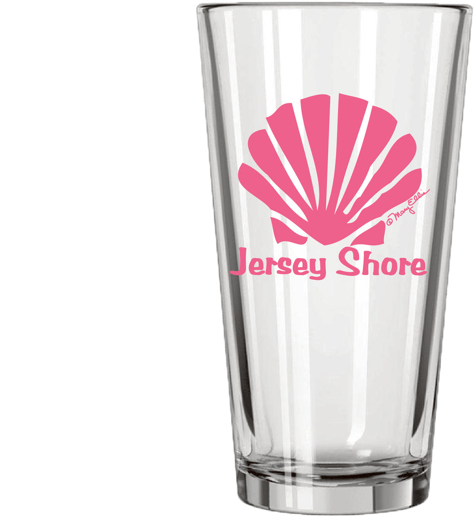 Jersey Shore Pink Shell Pint Glass