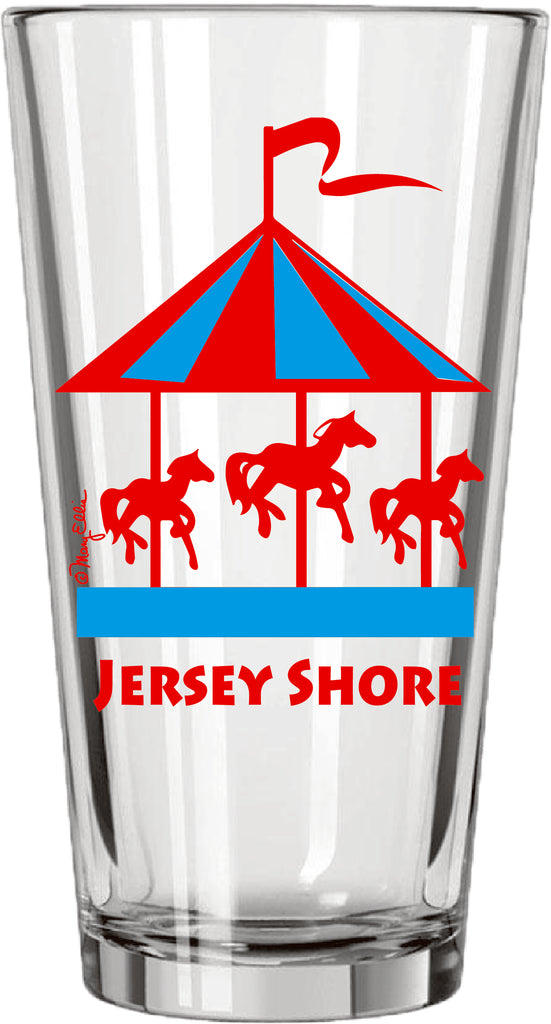 Jersey Shore Carousel Pint Glass