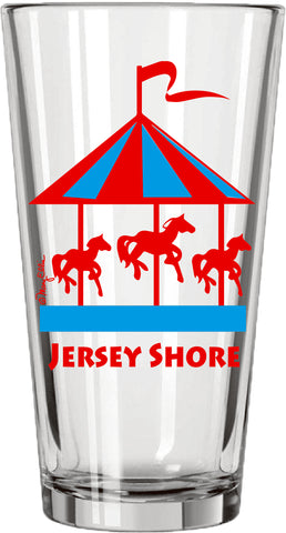 Jersey Shore Carousel Pint Glass
