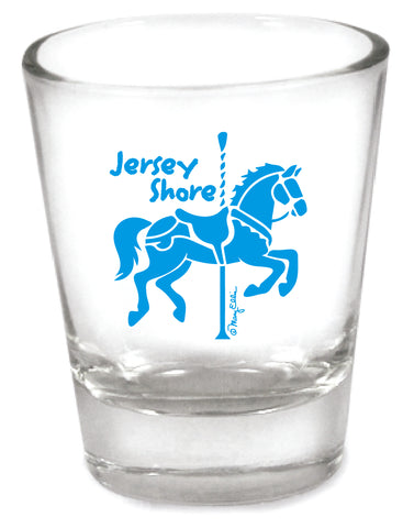 Jersey Shore Shot Glass Carousel Horse