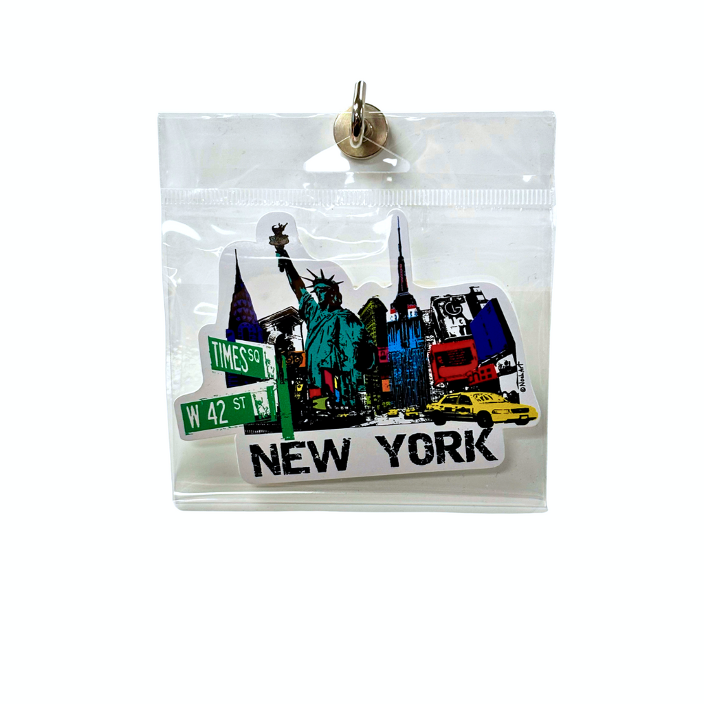 New York Giant Sticker Times Square Collage