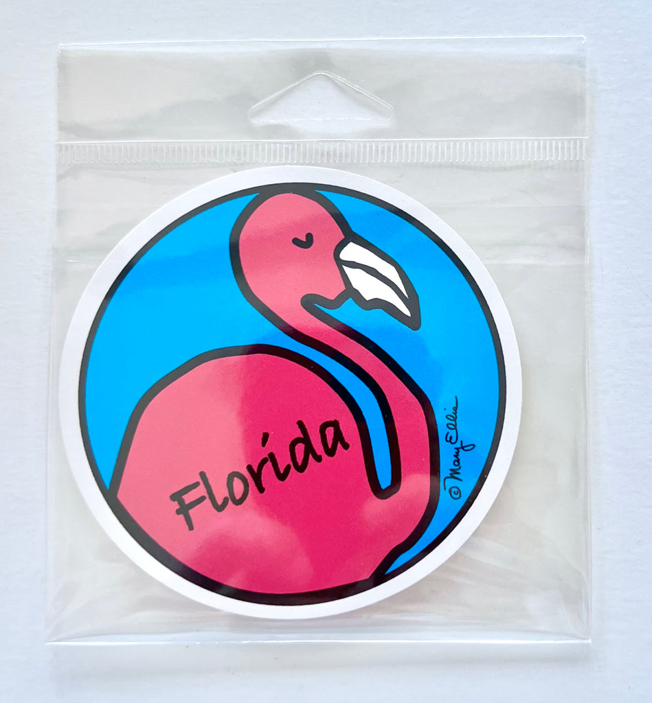 Florida Flamingo Giant Sticker