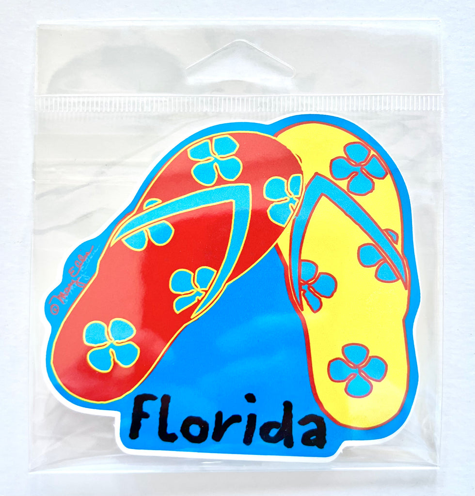 Florida Flip Flop Giant Sticker