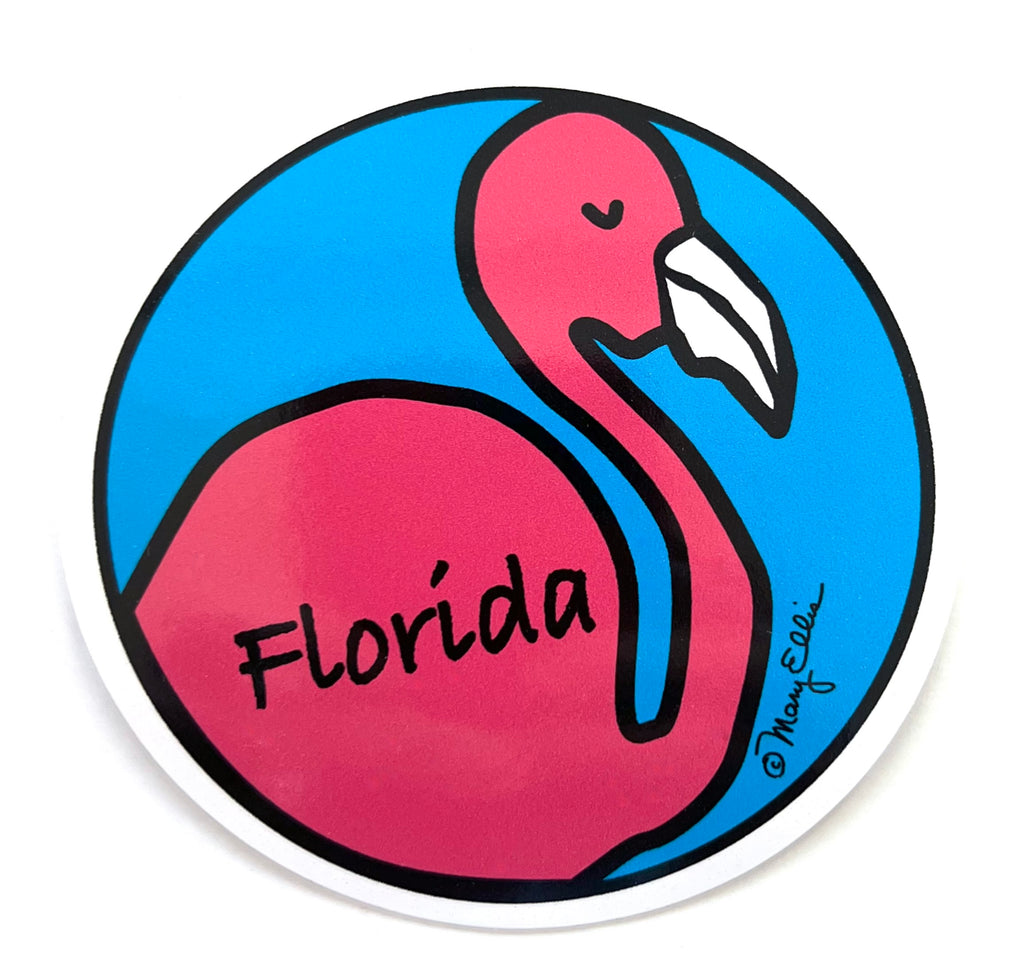 Florida Flamingo Giant Sticker