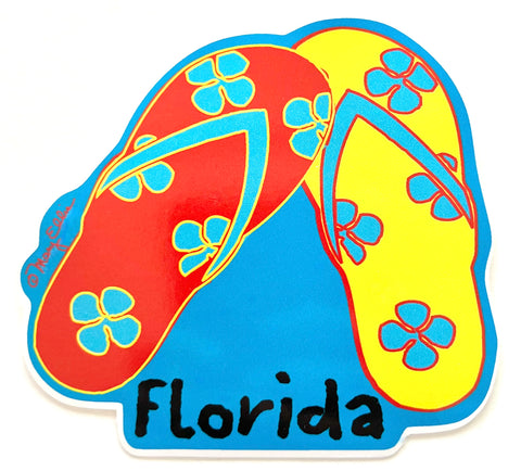 Florida Flip Flop Giant Sticker