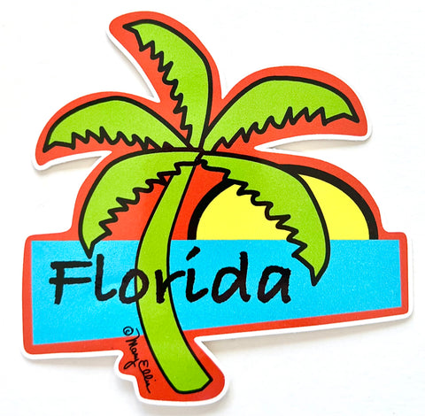 Florida Palm Tree Giant Sticker