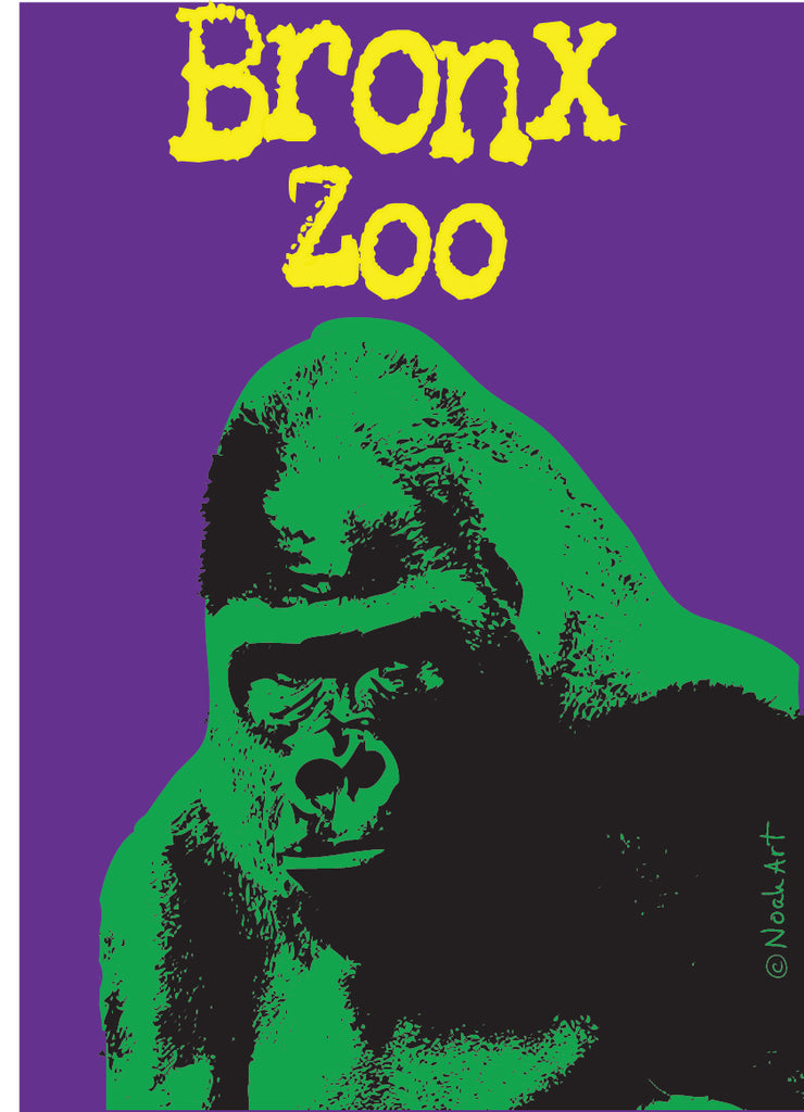 Gorilla Custom Zoo Magnet