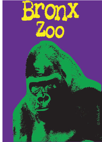 Gorilla Custom Zoo Magnet