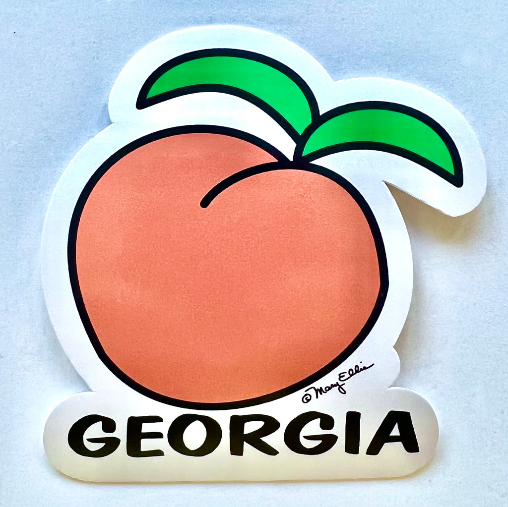 Georgia Giant Sticker Big Peach
