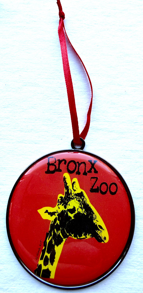 Giraffe Custom Zoo Christmas Ornament Gift