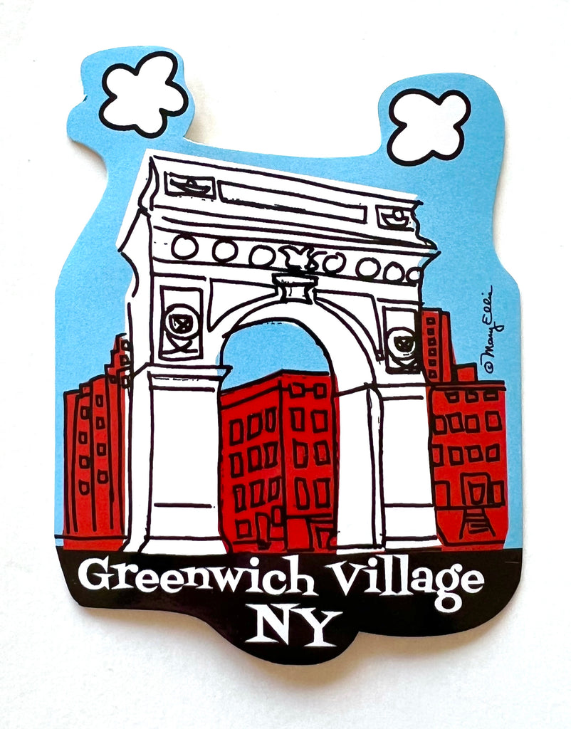 New York Giant Sticker Greenwich Village Arch