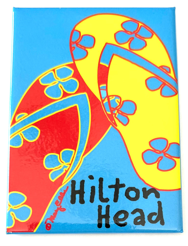 Hilton Head South Carolina Flip Flop Magnet