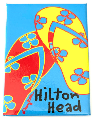 Hilton Head South Carolina Flip Flop Magnet