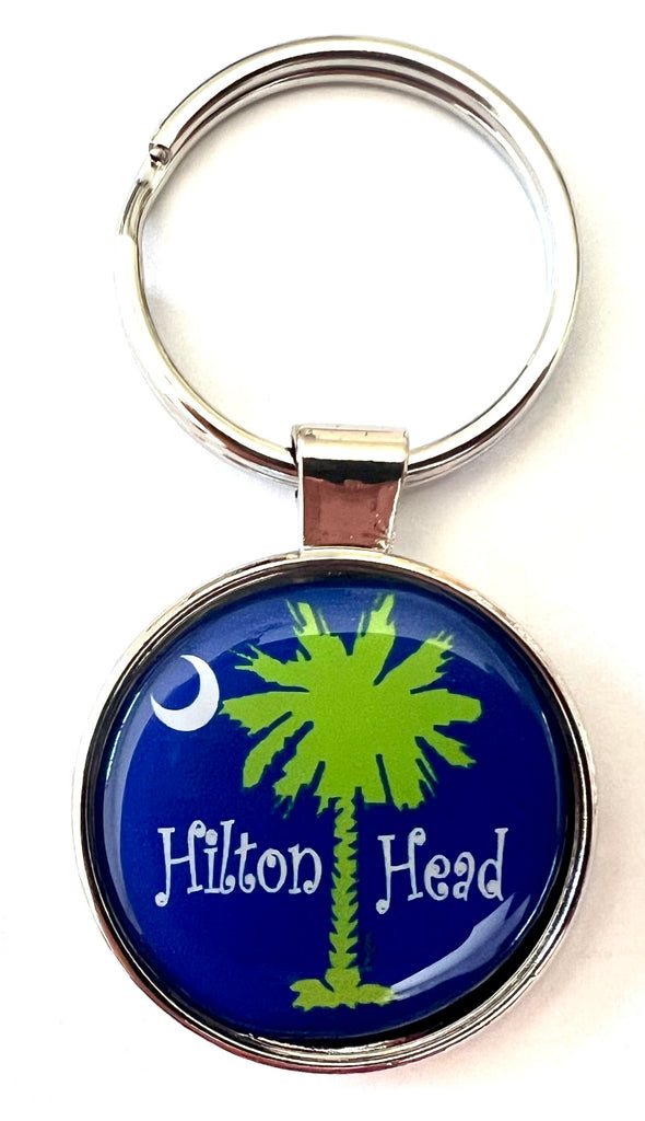 Hilton Head South Carolina Keychain Palm Tree