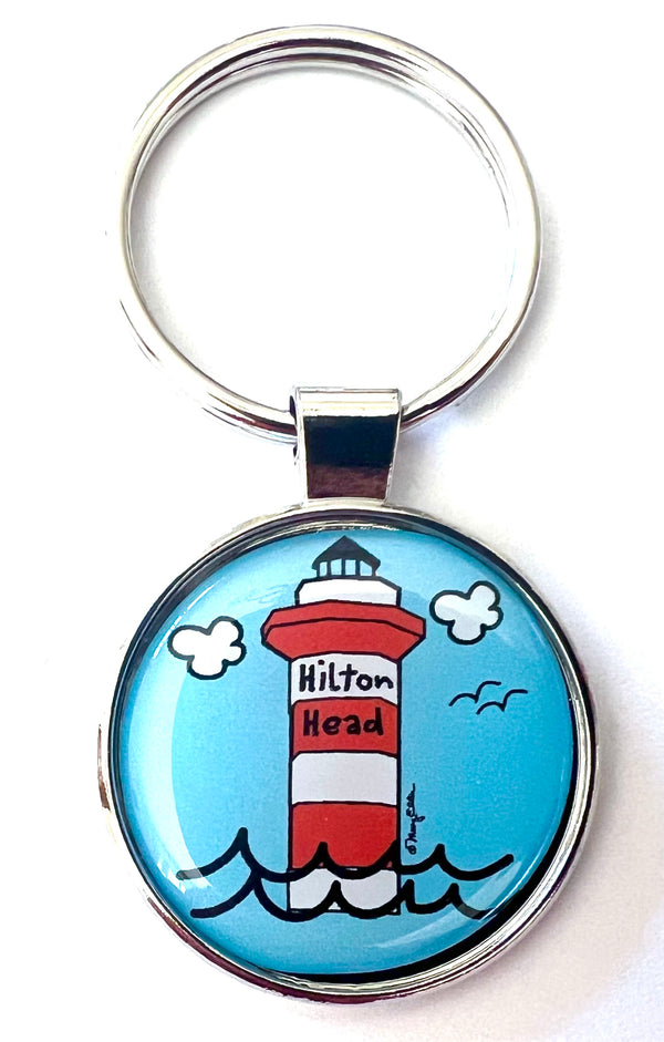 Lighthouse Key Chain Hilton Head South Carolina Keychain Lighthouse - Fifth Avenue Manufacturers