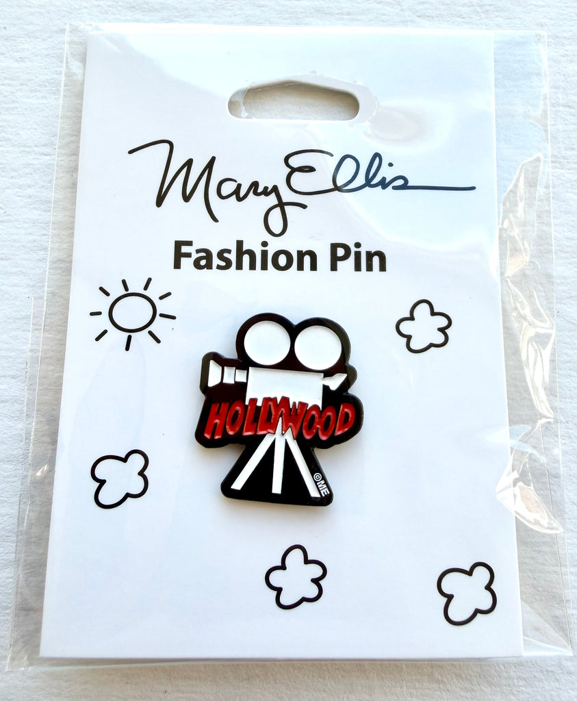 Hollywood Los Angeles Camera Lapel Pin Souvenir Gift