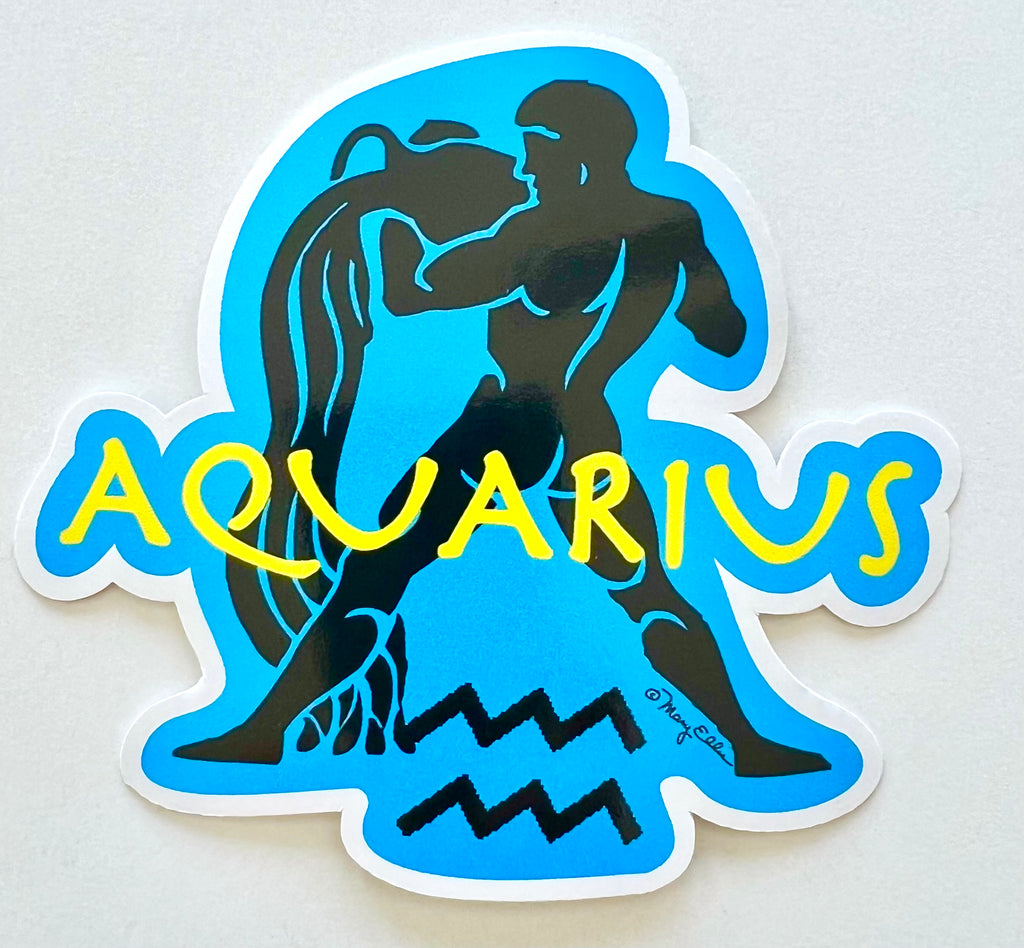 Giant Sticker Zodiac Aquarius Sign