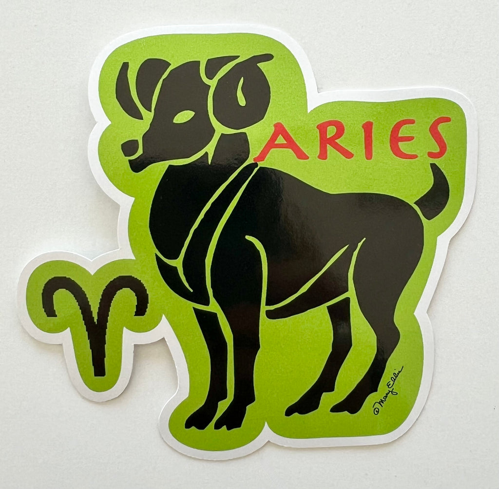 Giant Sticker Zodiac Aries Sign