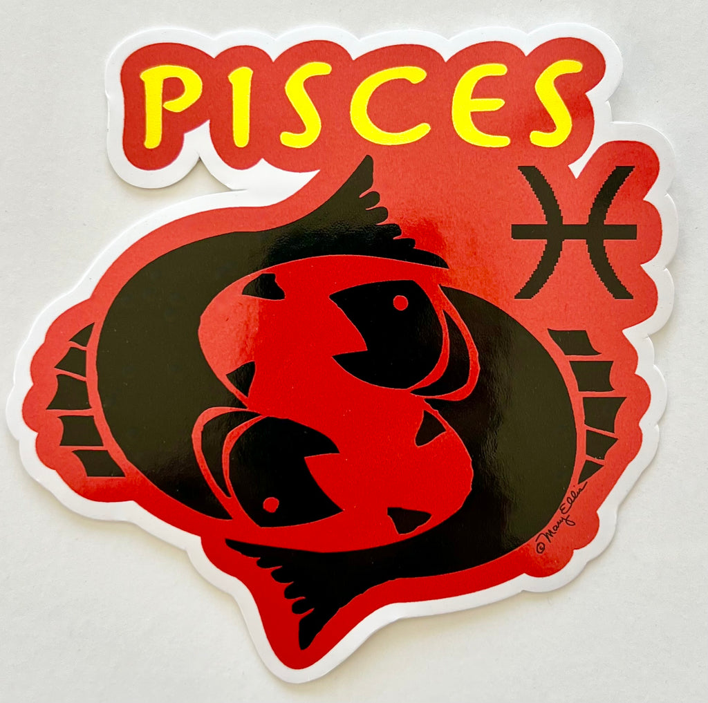 Giant Sticker Zodiac Pisces Sign