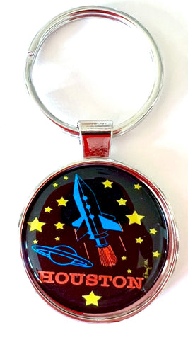 Houston Texas Keychain Space